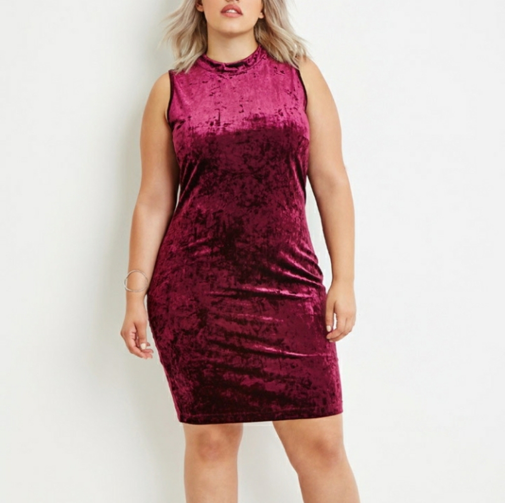 Burgundy dress